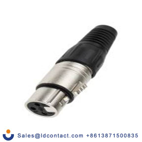 RS PRO,458-024,3芯 XLR 连接器, 电缆安装 母插, 250 V ac 直向, 镀银色芯