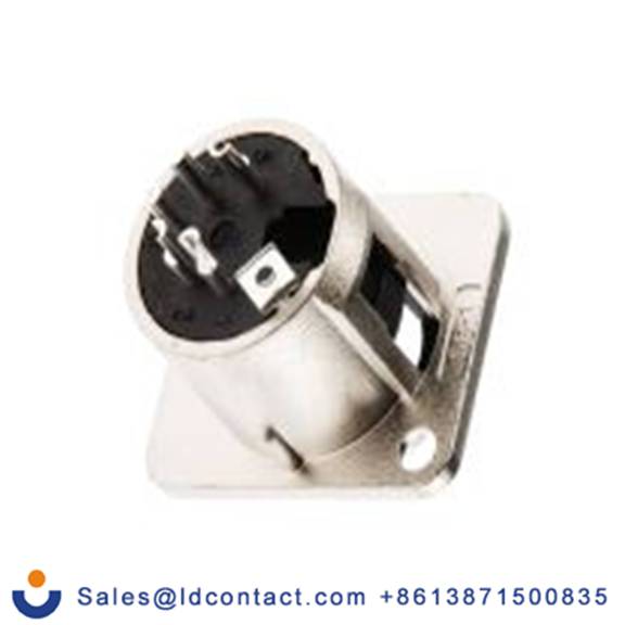 RS PRO,458-030,五芯 XLR 连接器, 面板安装 公 直向