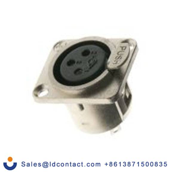 RS PRO,458-042,3芯 XLR 连接器, 面板安装 母插 直向