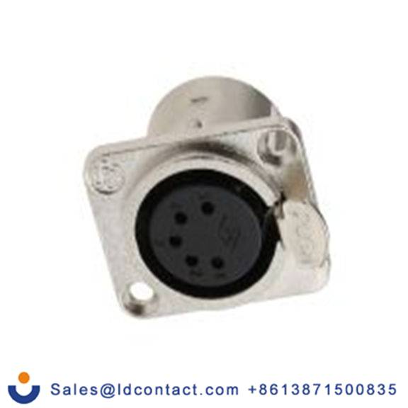 RS PRO,458-046,五芯 XLR 连接器, 面板安装 母插 直向