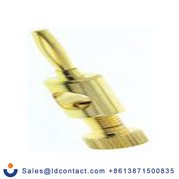 RS PRO,458-229,音箱连接器, 镀镀金镍 直向, 黄铜触芯, 1路 公 16A, 黑色 螺钉