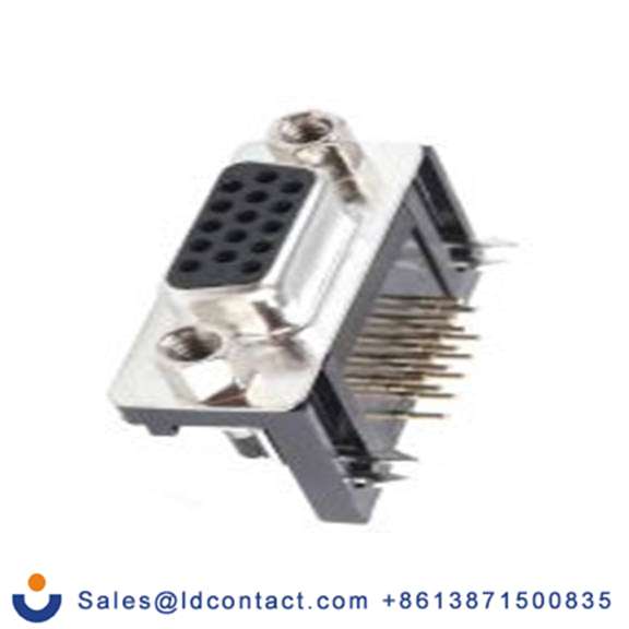 RS PRO,481-443,15针 高密度 直角 2.29 mm间距, 通孔安装 D-sub 连接器, 350.0 V 母插 RR系列