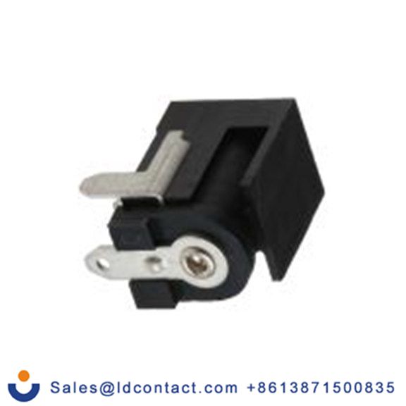 RS PRO,487-848,DC插座 直流插座, 直角 2.5A, 5.5 mm外径, 16.0 V, PCB安装, 长14.5 mm, 2.55 mm引脚, 镀镍触芯