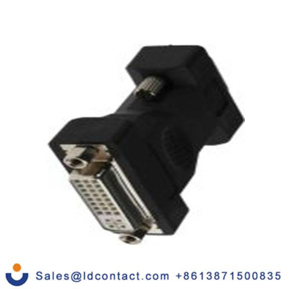 RS PRO,489-355,AV适配器 DVI-I类型 母插 VGA类型 直向, 镀镀金触点 公, 塑料外壳