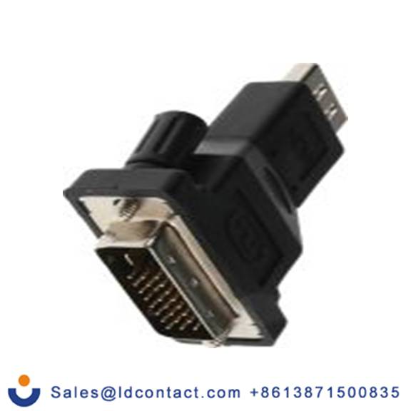 RS PRO,489-472,AV适配器 DVI类型 公 HDMI类型 直向, 镀镍触点 母插, 聚氯乙烯外壳