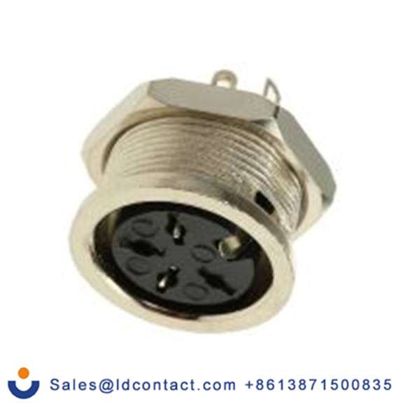 RS PRO,490-848,DIN插座, Standard, 4触芯, 面板安装, 直向 4A YE-1614系列, 100 V ac, 螺钉 母插