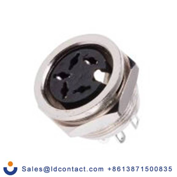 RS PRO,490-854,DIN插座, Standard, 5触芯, 面板安装, 直向 4A YE-1615系列, 100 V ac, 螺钉 母插