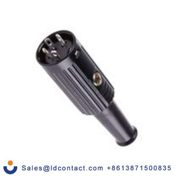 RS PRO,490-876,DIN插座, Standard, 4触芯, 电缆安装, 直向 1A YE-118XMSB系列, 100 V ac, 推锁 母插