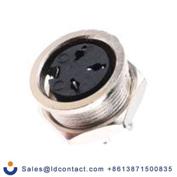 RS PRO,490-888,DIN插座, Standard, 3触芯, 面板安装, 直向 4A YE-1613系列, 100 V ac, 螺钉 母插