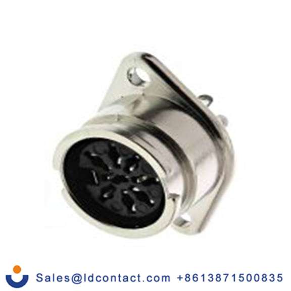 RS PRO,490-901,DIN插座, Standard, 8触芯, 底盘安装, 直向 1A YE-139XS系列, 100 V ac, 卡扣 母插