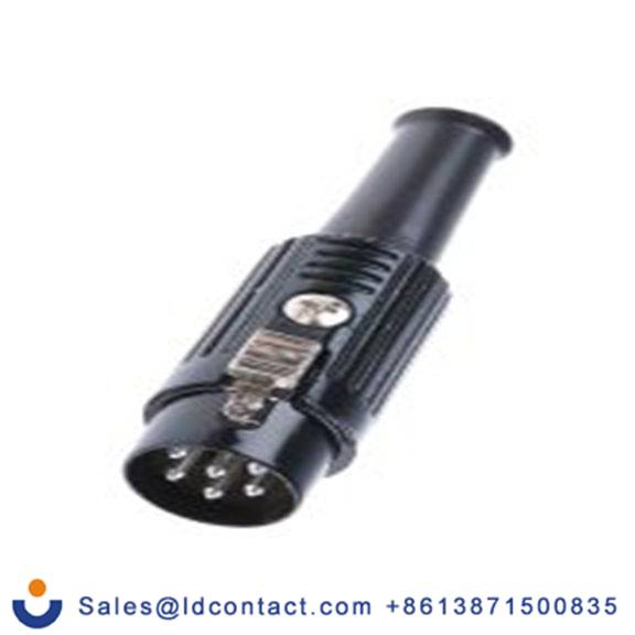 RS PRO,490-917,DIN插头, Standard, 6触芯, 电缆安装, 直向 4A YE-118XMB系列, 100 V ac, 推锁 公