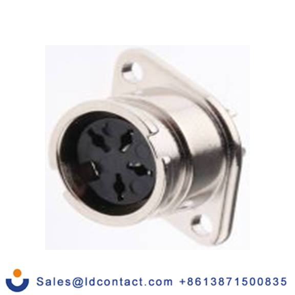 RS PRO,490-967,DIN插座, Standard, 4触芯, 底盘安装, 直向 4A YE-139XS系列, 100 V ac, 卡扣 母插