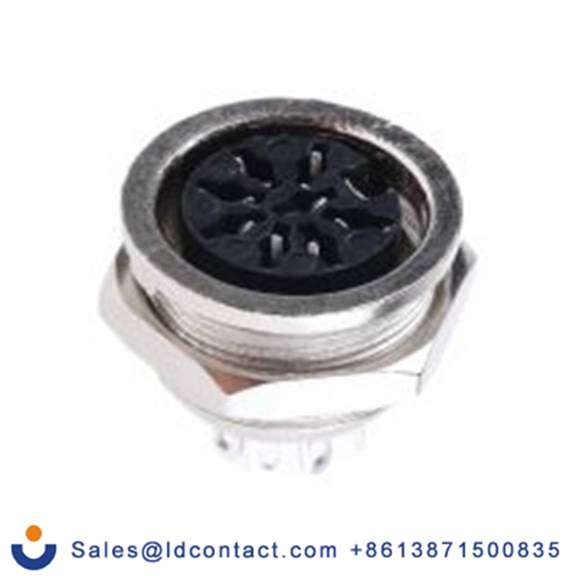 RS PRO,490-995,DIN插座, Standard, 8触芯, 面板安装, 直向 4A YE-1618系列, 100 V ac 母插