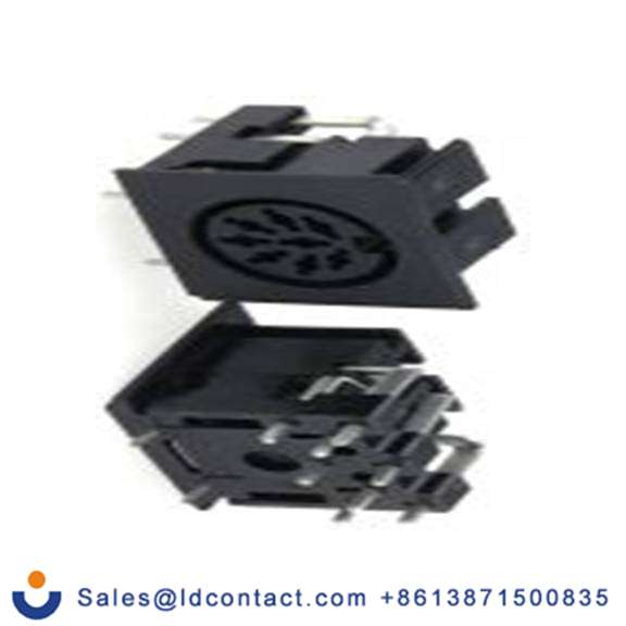 RS PRO,491-049,DIN插座, Miniature, 8触芯, 通孔安装, 直角 2A YE-138X系列, 100 V ac, 推入 母插