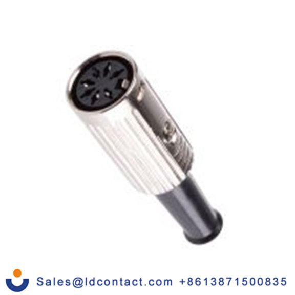 RS PRO,491-059,DIN插座, Standard, 7触芯, 电缆安装, 直向 4A YE-118XMS系列, 100 V ac, 推锁 母插