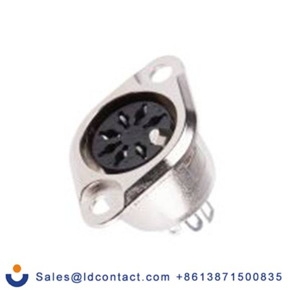 RS PRO,491-099,DIN插座, Standard, 7触芯, 底盘安装, 直向 4A YE-149X系列, 100 V ac, 推锁 母插