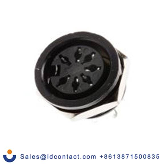 RS PRO,491-156,DIN插座, Standard, 7触芯, 面板安装, 直向 4A YE-1617系列, 100 V ac, 螺钉 母插