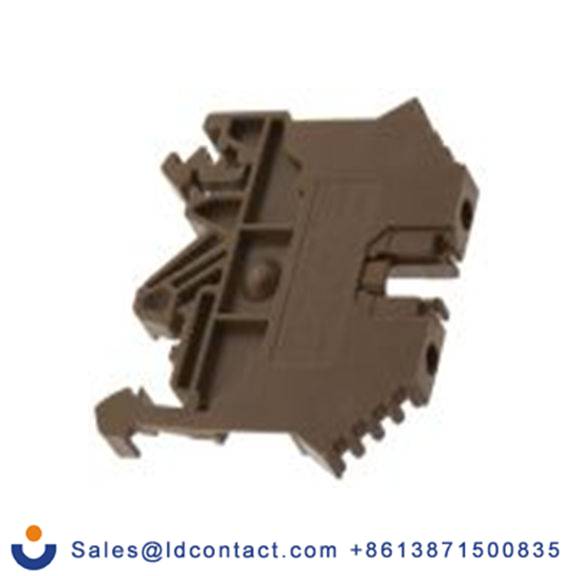 RS PRO,501-635,1 馈通端子块, 800 V, 0.2 to 2.5 mm²CSA, 棕色 螺钉