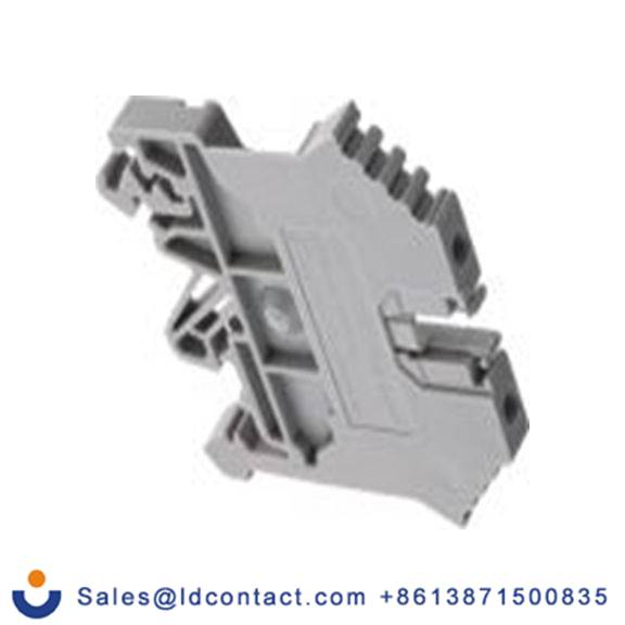 RS PRO,501-639,1 馈通端子块, 800 V, 0.2 to 2.5 mm²CSA, 灰色 螺钉