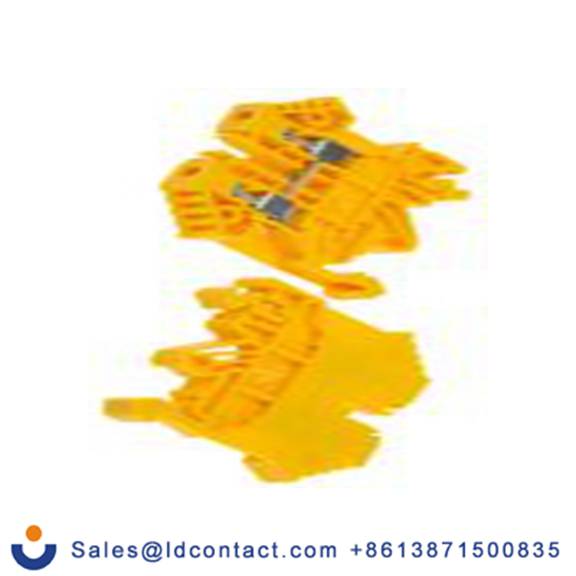 RS PRO,501-641,1 DIN 导轨端子块, 800 V, 0.2 to 2.5 mm²CSA, 黄色 螺钉