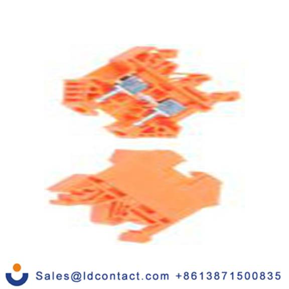 RS PRO,501-651,1 DIN 导轨端子块, 800 V, 0.2 to 4 mm²CSA, 橙色 螺钉