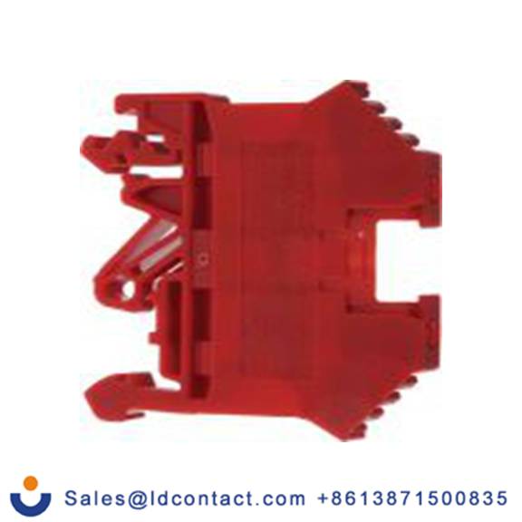 RS PRO,501-673,1 DIN 导轨端子块, 800 V, 0.2 to 4 mm²CSA, 红色 螺钉