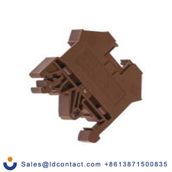 RS PRO,501-720,1 DIN 导轨端子块, 800 V, 0.2 to 4 mm²CSA, 棕色