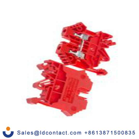 RS PRO,501-821,1 DIN 导轨端子块, 800 V, 0.2 to 2.5 mm²CSA, 红色