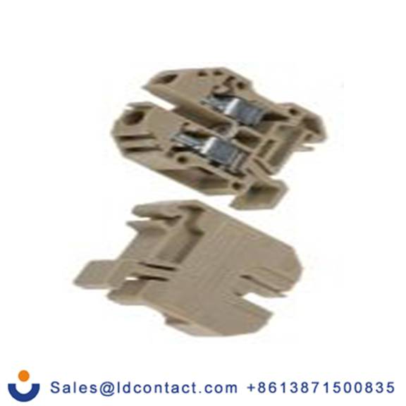 RS PRO,501-825,1 DIN 导轨端子块, 500 V, 0.2 to 4 mm²CSA, 棕色, RK系列