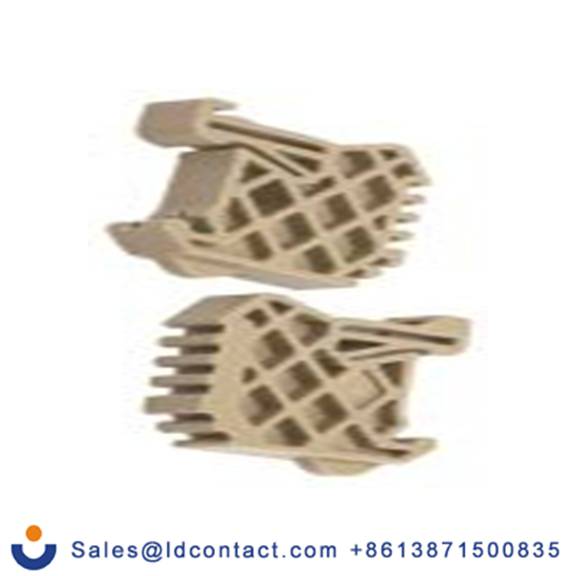 RS PRO,501-847,DIN 导轨端子块 端位止动装置, 尼龙 66制, 米色, TS系列