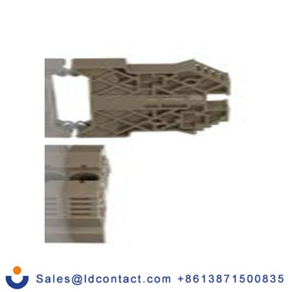 RS PRO,501-972,Top Hat DIN 导轨 端位止动装置, 尼龙 66制, 米色