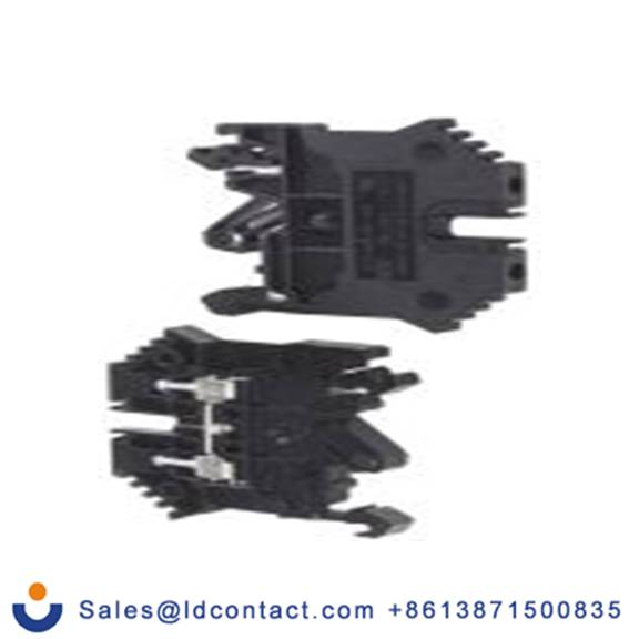 RS PRO,501-976,1 DIN 导轨端子块, 800 V, 0.2 to 2.5 mm²CSA, 黑色