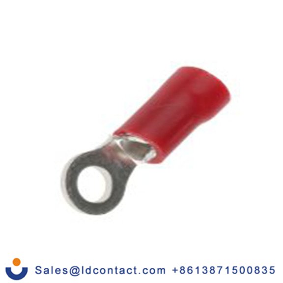 RS PRO,534-222,绝缘 铜 环形端子, Φ3.7 mm内环 22 AWG, M3.5螺栓, 红色 16 AWG至75 °C