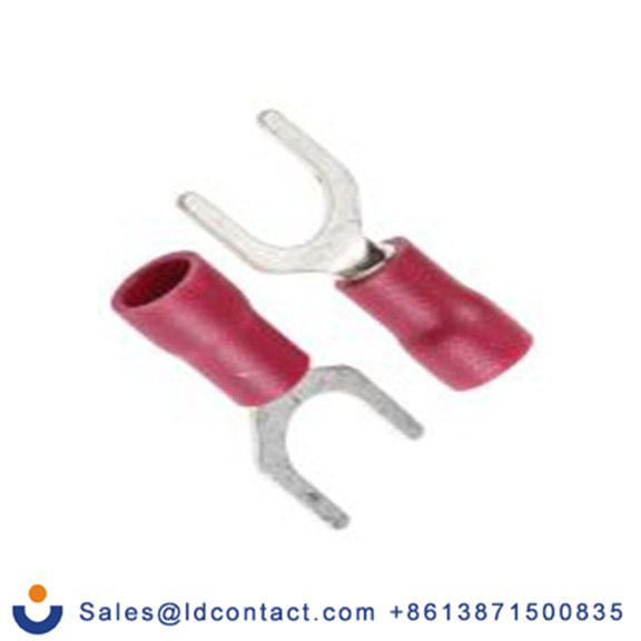 RS PRO,534-244,绝缘 叉型端子, M6螺栓, 红色, 最小电线尺寸: 22 AWG 16 AWG, 11 mm宽, 0.8 mm厚, 镀锡触点 乙烯基