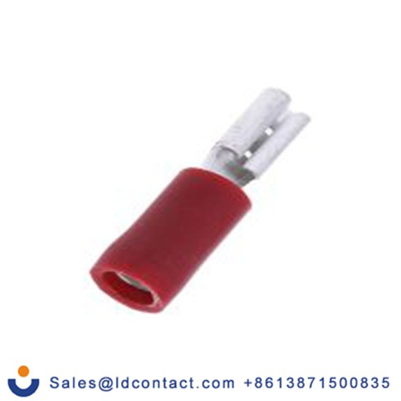 RS PRO,534-345,绝缘 压接端子 母插, 2.8 x 0.8 mm接片, 红色 插簧端子, 乙烯基绝缘, 镀锡 22 AWG 黄铜触点, 最大线规16 AWG 系列