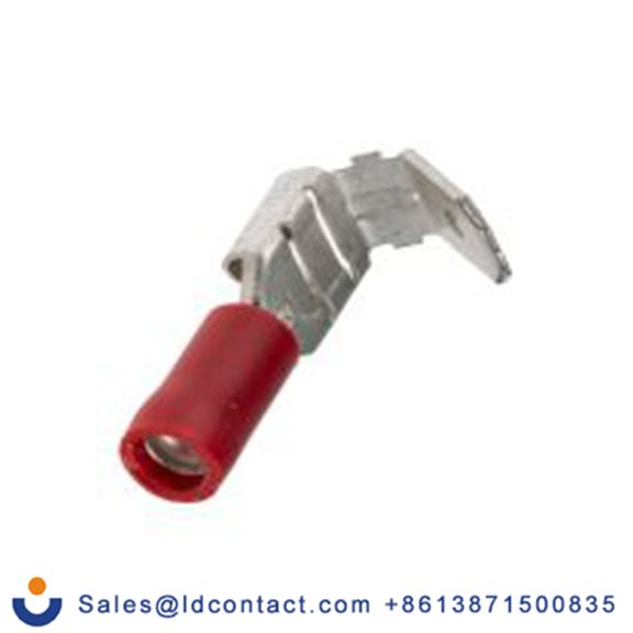 RS PRO,534-367,绝缘 压接端子 母插, 6.35 x 0.8 mm接片, 红色 插簧端子, 乙烯基绝缘, 镀锡 22 AWG 黄铜触点, 最大线规16 AWG 系列