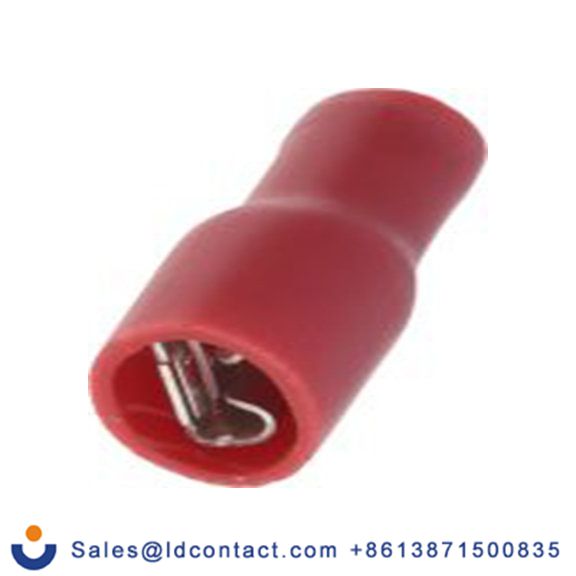 RS PRO,534-418,绝缘 压接端子 母插, 4.8 x 0.5 mm接片, 红色 插簧端子, 乙烯基绝缘, 镀锡 22 AWG 黄铜触点, 最大线规16 AWG 系列