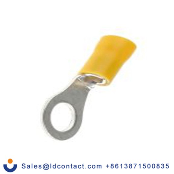 RS PRO,534-424,绝缘 铜 环形端子, Φ8.4 mm内环 12 AWG, M8螺栓, 黄色 10 AWG, 75 °C至75 °C