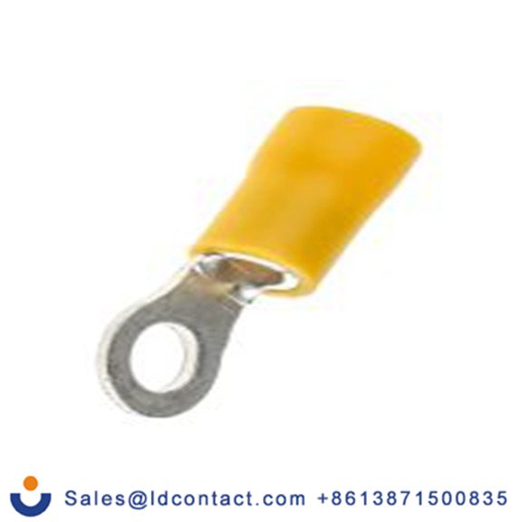 RS PRO,534-446,绝缘 铜 环形端子, Φ5.3 mm内环 12 AWG, M5螺栓, 黄色 10 AWG, 75 °C至75 °C