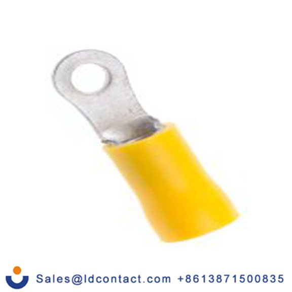 RS PRO,534-468,绝缘 铜 圆形端子, Φ3.7 mm内环 12 AWG, M3.5螺栓, 黄色 10 AWG至75 °C