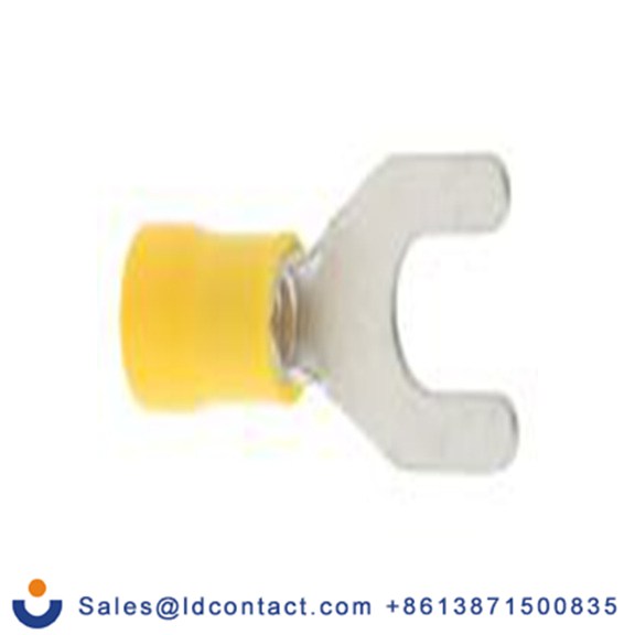 RS PRO,534-474,绝缘 叉型端子, M6螺栓, 黄色, 最小电线尺寸: 12 AWG 10 AWG, 12 mm宽, 1 mm厚, 镀锡触点 乙烯基