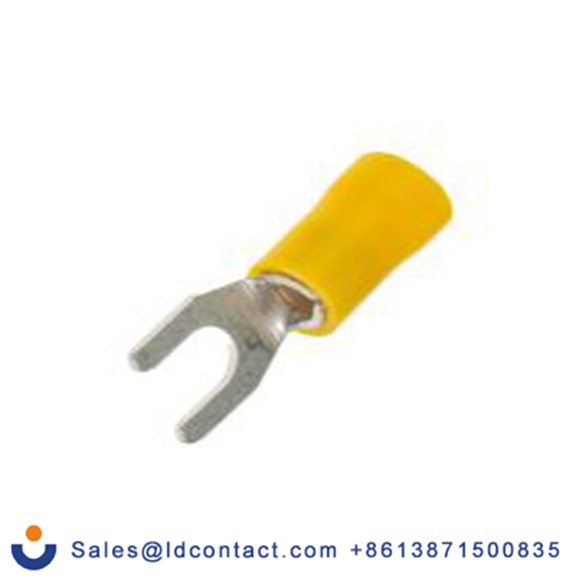 RS PRO,534-480,绝缘 叉型端子, M5螺栓, 黄色, 最小电线尺寸: 12 AWG 10 AWG, 9.5 mm宽, 1 mm厚, 镀锡触点 乙烯基