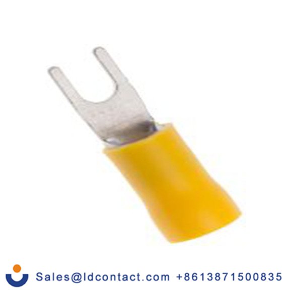 RS PRO,534-503,绝缘 叉型端子, M3.5螺栓, 黄色, 最小电线尺寸: 12 AWG 10 AWG, 6.4 mm宽, 1 mm厚, 镀锡触点 乙烯基