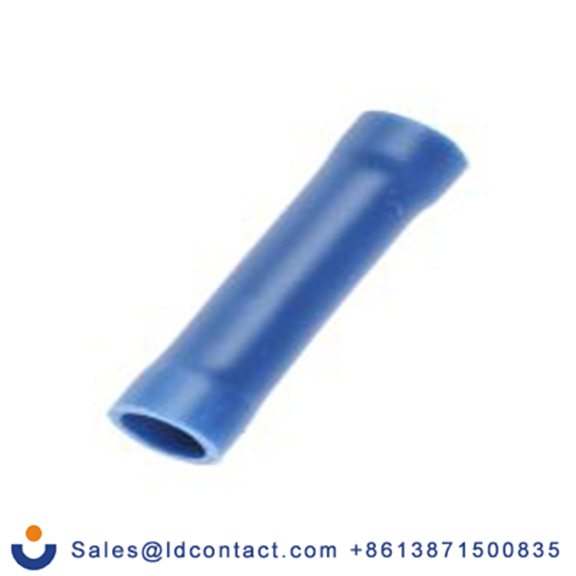 RS PRO,534-648,接头连接器, 对接, 蓝色, Φ4.8 mm, 绝缘, 24.5 mm总长, 镀锡触点, 345040VM系列 14 AWG