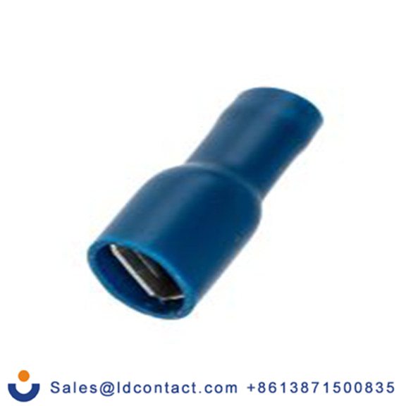 RS PRO,534-705,绝缘 压接端子 母插, 6.3 x 0.8 mm接片, 蓝色 插簧端子, 乙烯基绝缘, 镀锡 16 AWG 黄铜触点, 最大线规14 AWG 系列