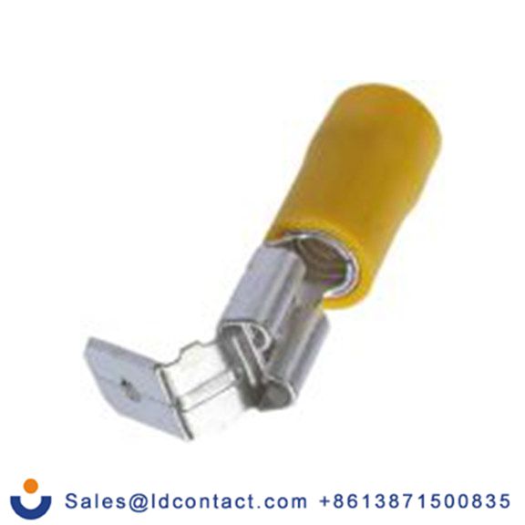 RS PRO,534-878,绝缘 压接端子 母插, 6.35 x 0.8 mm接片, 黄色 插簧端子, 乙烯基绝缘, 镀锡 12 AWG 黄铜触点, 最大线规10 AWG 系列