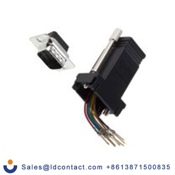 RS PRO,818-693,D-Sub 适配器 公, 9路D-Sub 公转RJ45 母插, 通孔安装 母插