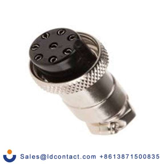 RS PRO,111-5759,Miniature 圆形连接器 插头, 8芯, 电缆安装, 母插芯, 48 V, ZC系列