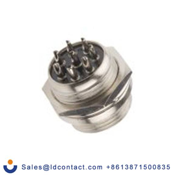 RS PRO,111-5765,Miniature 圆形连接器 插座, 8芯, 面板安装, 公芯, 48 V, ZC系列