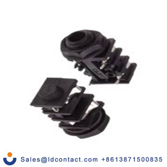 RS PRO,111-5768,6.35mm, PCB安装 单声道 母插 焊接 2, 插孔连接器 直角, 黄铜触芯, 黑色